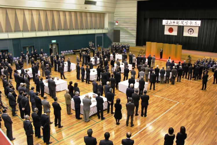 画像　新春交歓会の会場風景