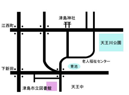 市立図書館案内簡略地図