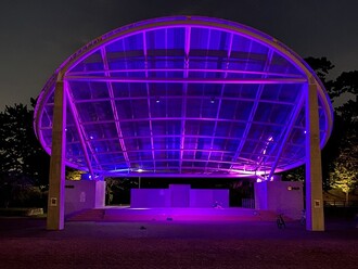 天王川公園ライトアップ１