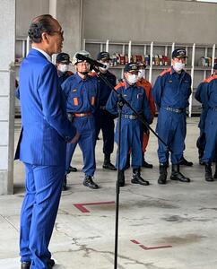 津島市新入団員・団員訓練及び女性部消防訓練