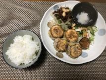 なすのはさみ焼き