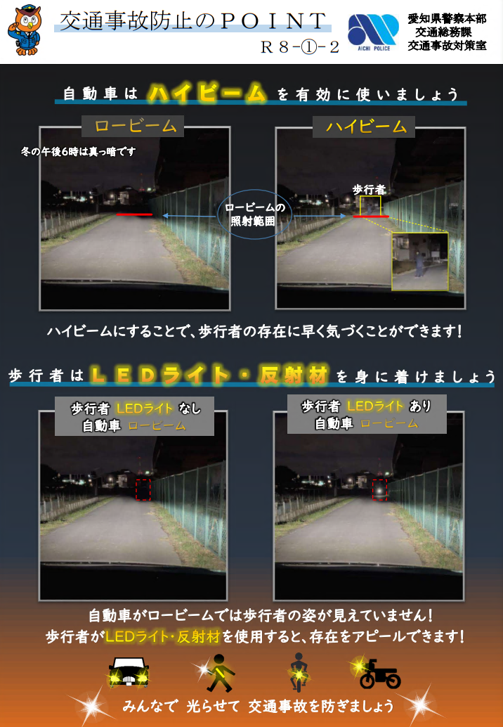 交通事故防止のPOINT