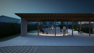 ベンチ（ライトアップ）