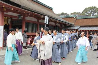 画像　津島神社節分豆撒式3