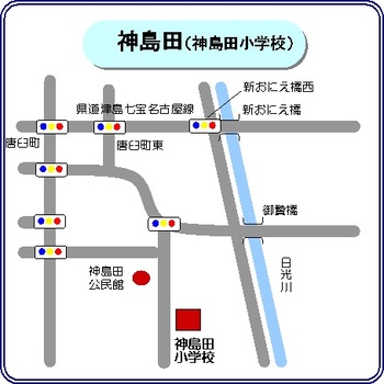神島田投票所地図