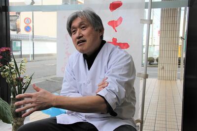 インタビューの様子