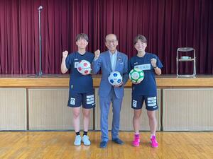 津島市出身のプロサッカー選手によるサッカー教室