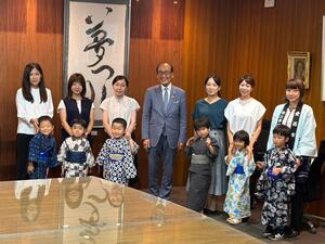 尾張津島天王祭稚児表敬訪問