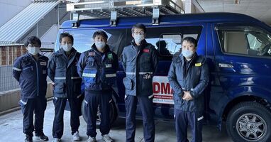 津島市民病院災害派遣医療チームDMAT隊出発