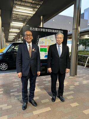 大学病院新年挨拶まわり1