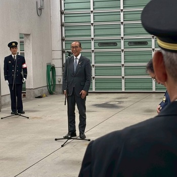 津島市消防団年末夜警激励会
